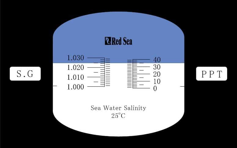 Red Sea’s Seawater refractometer red sea seawater refractometer. salinity test for saltwater aquariums