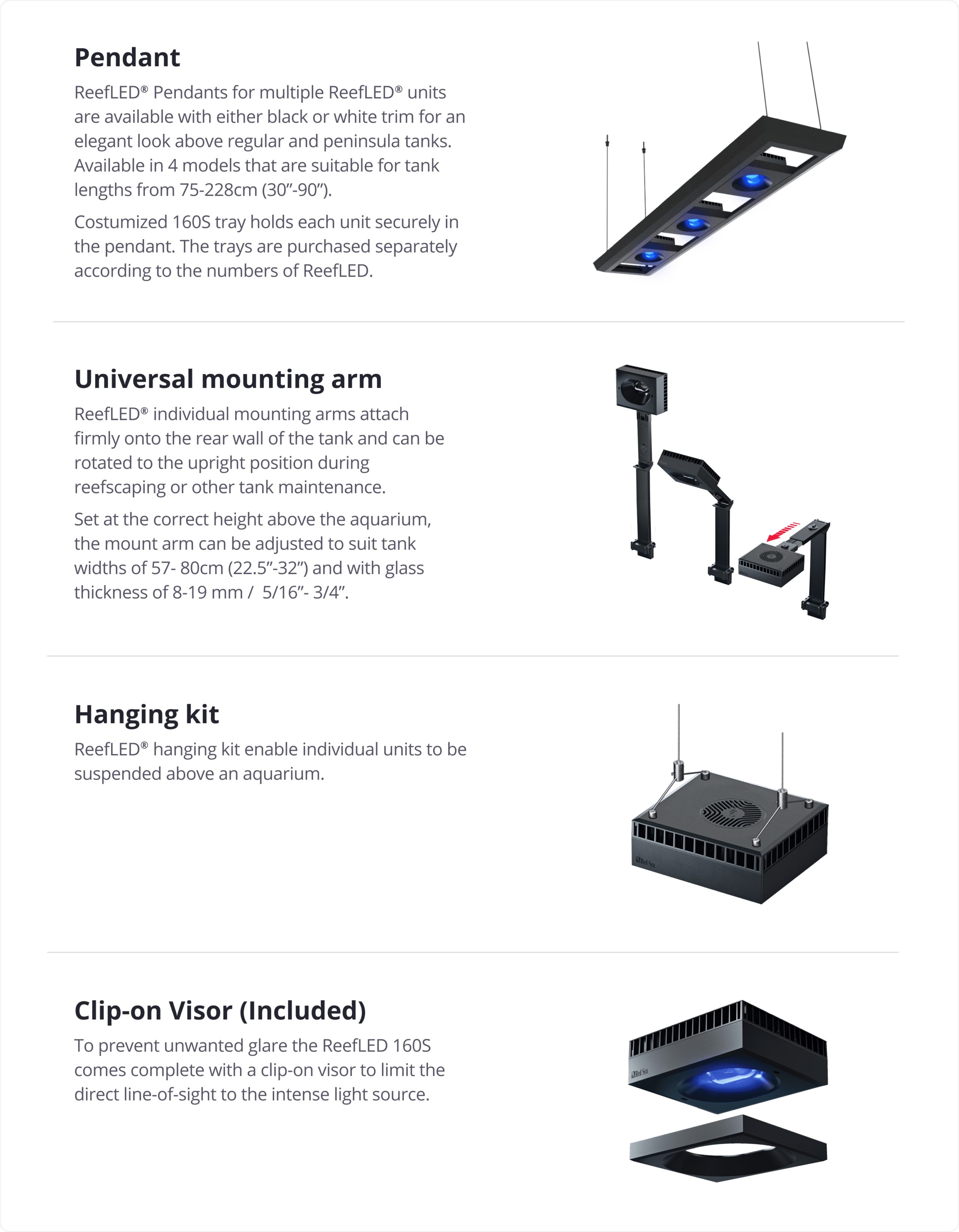 Mounting options & accessories