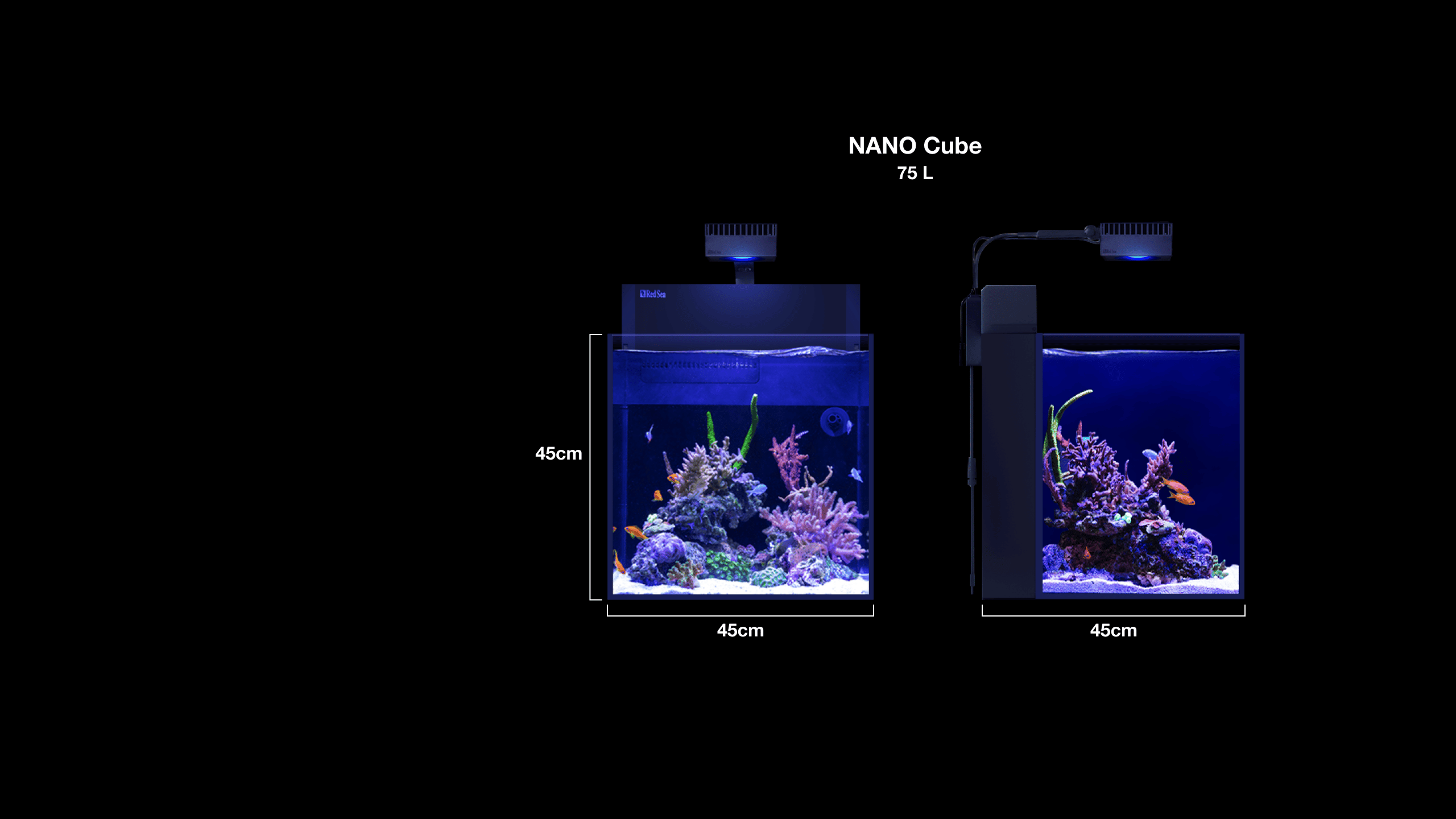 Red Sea MAX NANO Cube  Peninsula - Plug  Play, all-in-one reef tanks